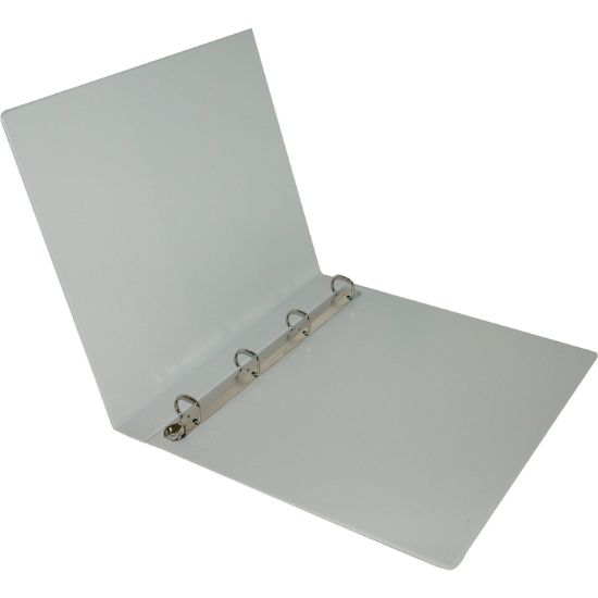 صورة روكو "D" ملف عرض  تقديمي 4 حلقات، 0.50 بوصة، A4، كرتون‎/‎بلاستيك، ابيض