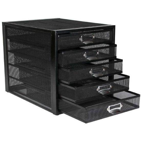 Picture of DRAWER MOBILE STAND BLACK, 5 Drawers 