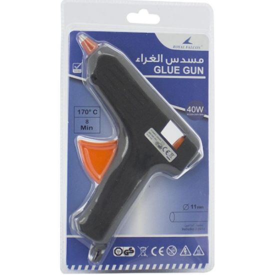 صورة رويال فالكون مسدس  الصمغ، 11 مم، 40‎ واط، اسود