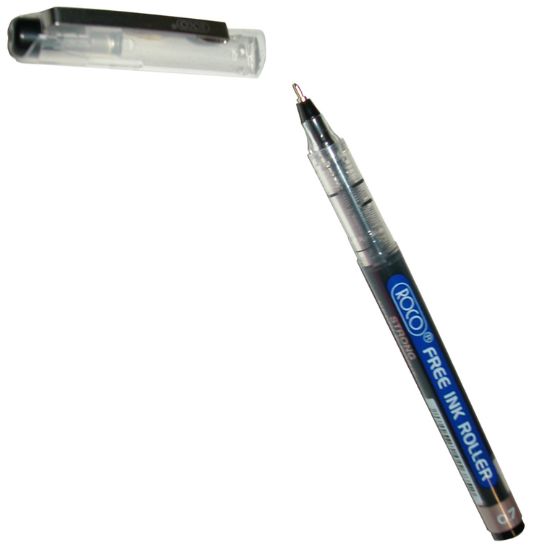 Picture of PEN ROLLER 0.7MM BLE TRCAP NP BLACK