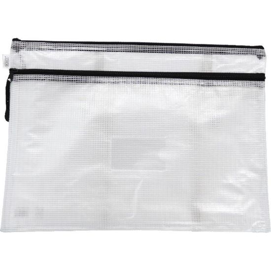 Picture of BAG MESH ZIPPER A4 BLACK