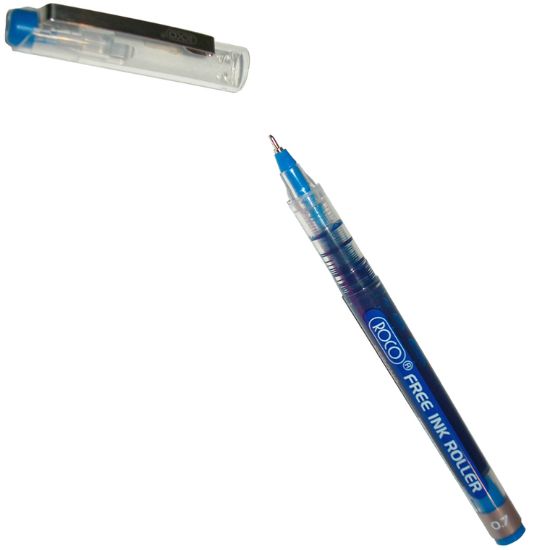 Picture of PEN ROLLER 0.7MM BLE TRCAP NP BLUE