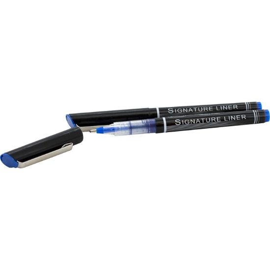 Picture of PEN ROLLER 1.5MM BLUE NP 2PC/STSIGNATURE LINER