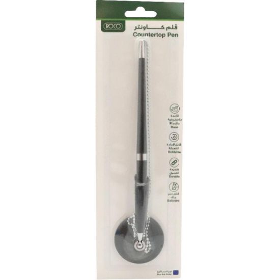 Picture of Roco Countertop Pen
BallpointPlastic BaseBlue Ink Color