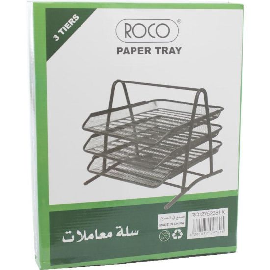 Picture of TRAY LETTER 3 RIER  BLACK