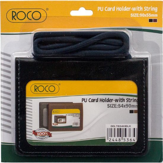 Picture of Wallet Type ID/Card Holder, Black 
Size :9X5.4CM