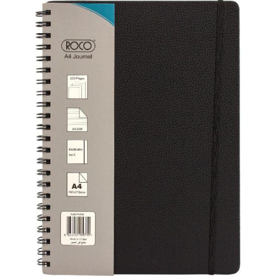 Picture of NOTEBOOK SPIRAL A4 HARD COVER