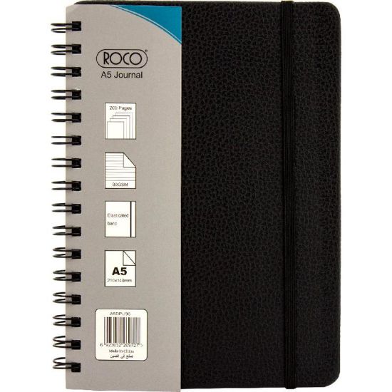 Picture of NOTEBOOK SPIRAL A5 HARD COVER