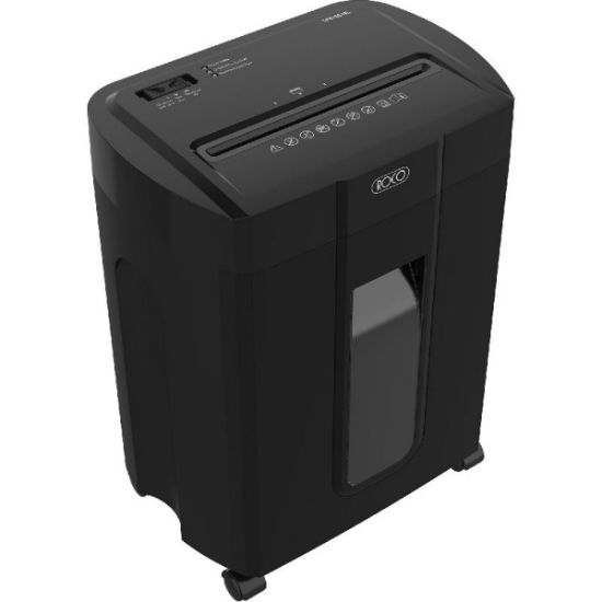 صورة روكو قطاعة الورق والبطاقات الشخصية، تقطيع متقاطع، 18‎ Liters Bin Capacity، 240 فولت ‎-‎ 220، اسود