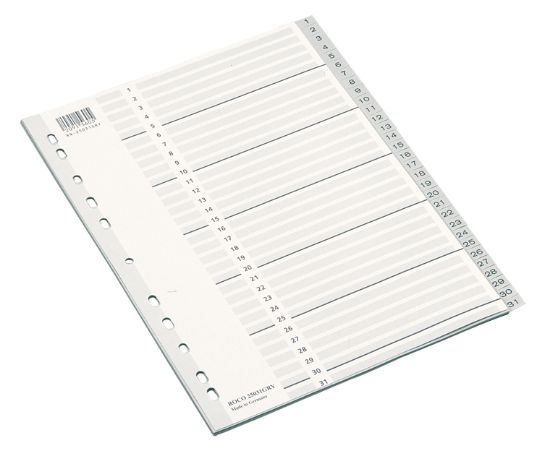 Picture of NDEX DIVIDER A4 1-30 GRAY
