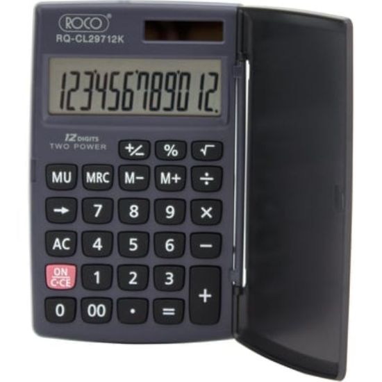 Picture of Roco Pocket Calculator, 8 Digit, Large Display, Black