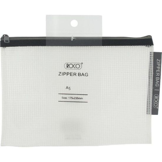 Picture of BAG MESH ZIPPER A5 BLACK
