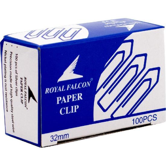 Picture of CLIP PAPER MEDIUM PACK/100, ROYAL FALCON BRAND