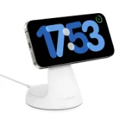 صورة أنكر شاحن لاسلكي MagGo 2 في 1 قاعدة شحن أبيض