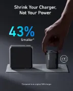 صورة أنكر شاحن جداري Prime بقدرة 100 واط 3 منافذ GaN أسود