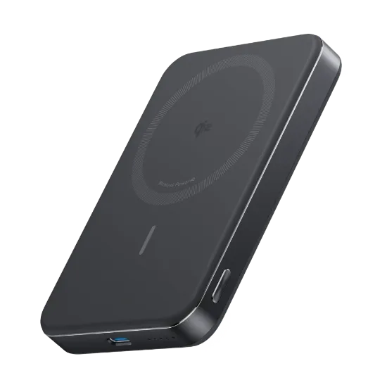 صورة أنكر باور بانك MagGo 10000 مللي أمبير لاسلكي مغناطيسي أسود