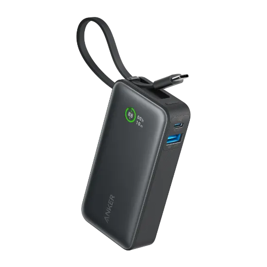 Picture of Anker Nano Power Bank(30W,Built-In USB-C Cable) - Black