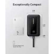 Picture of Anker Power Bank (10K, 30W, Built-In USB-C Cable)- Black Iteration