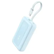 صورة أنكر باور بانك 10000 مللي أمبير 30 واط مع كابل USB C مدمج أزرق