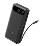 صورة أنكر باور بانك 20000 مللي أمبير 87 واط مع كابل USB C مدمج أسود