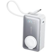 صورة أنكر باور بانك MagGo 10000 مللي أمبير 35 واط مخصص لساعة أبل فضي