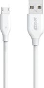 Picture of Anker - Cable - PowerLine Micro-USB to USB-A - 3ft - White1) Connectivity2Micro USB3) 3 ft