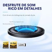 صورة ساوندكور أوفر إير لايف Q45 مدة 50 ساعة مع خاصية إلغاء الضوضاء النشطة وتقنية LDAC أبيض