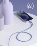 Picture of Anker - Cable - PowerLine III Flow - USB-C to Lightning - 3ft - Purper