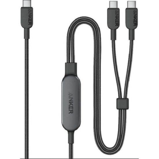 Picture of Anker 2-in-1 USB-C to USB-C Cable (4 ft, 140W)