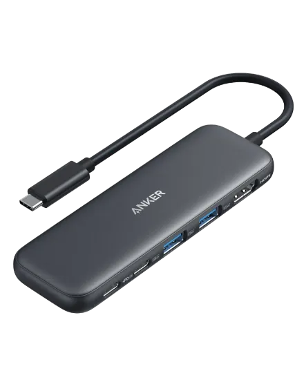 Picture of Anker - Media Hub - 5-in 1 - 2 USB-A , 1 USB-C , 1 PD IN , 1 HDMI - Gray