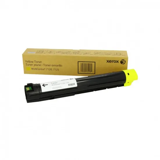 صورة زيروكس خرطوشة حبر أصفر لطابعات WC7120 وWC7200 وWC7220