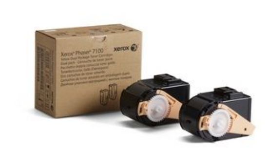 صورة زيروكس خرطوشة حبر أصفر مزدوجة عالية السعة لطابعة 7100 – 9,000 صفحة