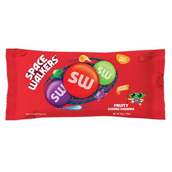 صورة حبات الحلوى الطرية المضغية بنكهة الفواكه مغلفةبغلاف سكري ملون [12 شد × 24 حبة]