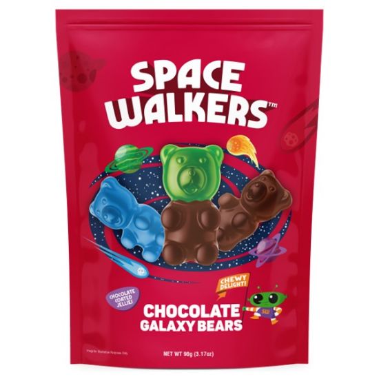 صورة حلوى جيلي طرية مغطاة بالشوكولاتة بالحليب- بشكل دببة [ 12 حبة ]