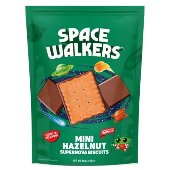 صورة قطع بسكويت بنكهة البندق مغطى بالشوكولاتة بالحليب [ 12 حبة ]