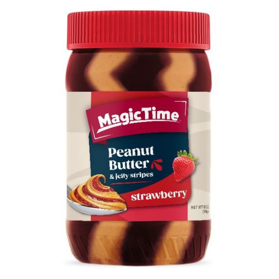 Picture of Peanut Butter and Jelly Stripes - Strawberry (510g) 