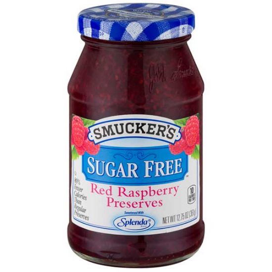 Picture of Smucker's Sugar-Free Red Raspberry Preserves (360g) 