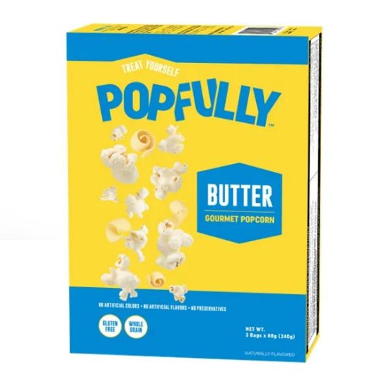 صورة حبوب ذرة فشار الميكرويف بالزبدة (240جم)