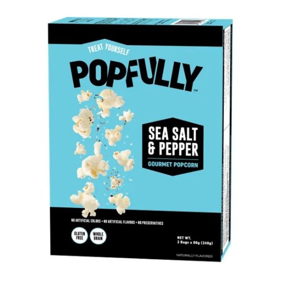 Picture of Sea Salt & Pepper Microwave Popcorn (240g) 