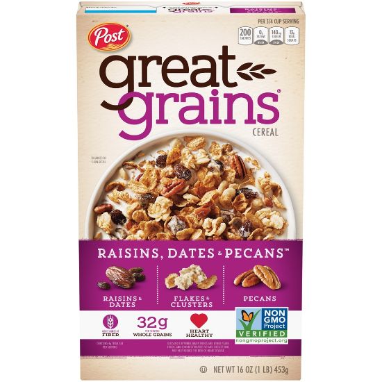 Picture of Great Grains Breakfast Cereal with Raisins, Dates, and Pecan (453g) || حبوب إفطار جريت جرينز مع الزبيب والتمر وجوز البقان (453جم)