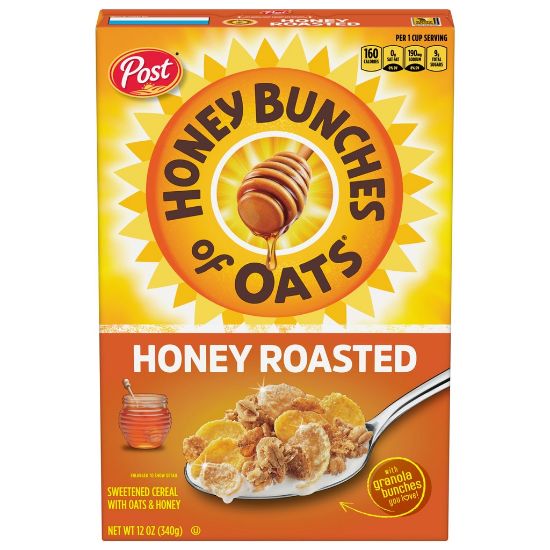 Picture of Honey Bunches of Oats- Honey Roasted Cereal (340g) || حبوب إفطار الشوفان المحمص بالعسل (340جم)
