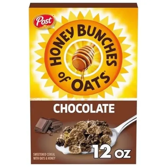 Picture of Honey Bunches of Oats Chocolate Cereal (340g) || حبوب إفطار الشوفان والعسل بنكهة الشوكولاتة (340جم)