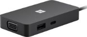 صورة Microsoft موزع USB-C Travel Hub يحتوي على منافذ HDMI وVGA وUSB-A وUSB-C وإيثرنت-  أسود