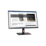 صورة شاشة لينوفو ThinkVision S27i-30 بحجم 27 بوصة FHD مع لوحة IPS، مداخل VGA و HDMI 1.4، مع كابلات مرفقة