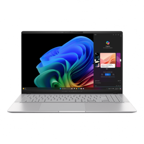 صورة أسوس Vivobook S15 OLED – Snapdragon X Elite، 16GB، 1TB SSD، 15.6" – فضي