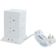 Picture of Alfanar Cord Extension Tower 13A 8 Sockets 2 USB  3meter