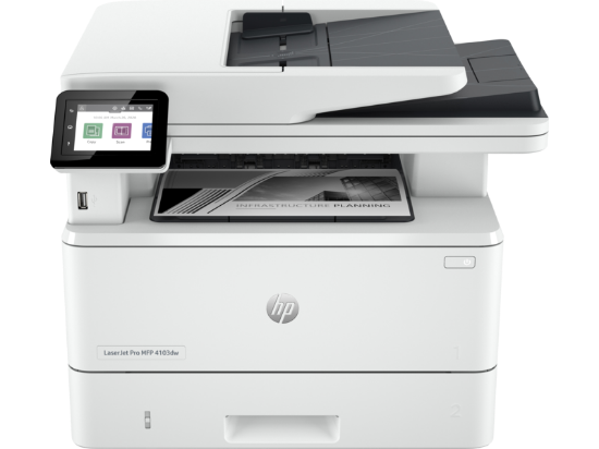 Picture of HP Black LaserJe MFP 4103dw Printer