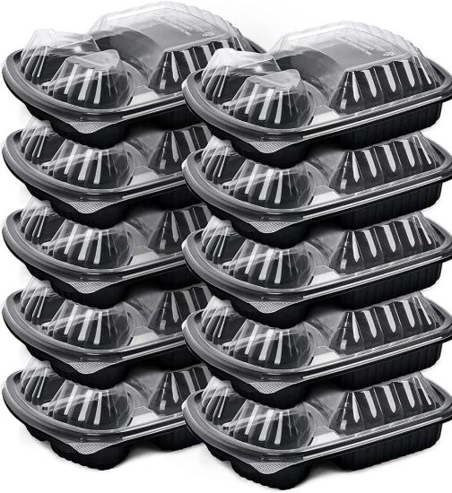 Picture of 3-Compartment Microwave Plates – 250 Pieces Pack